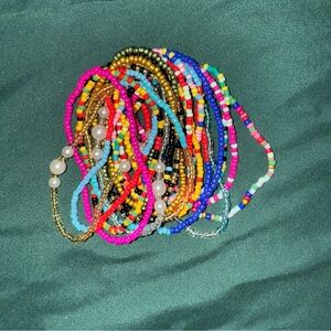 Colorful Beaded Bracelets Set